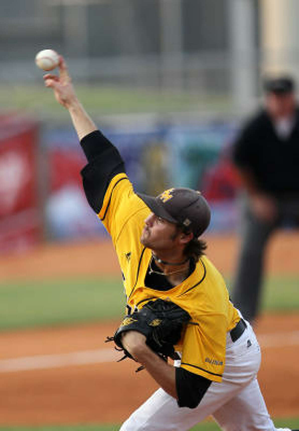 Southern Miss pitcher Todd McInnis allowed four runs to a Rice offense that scored 53 runs in the first three games of the tournament.