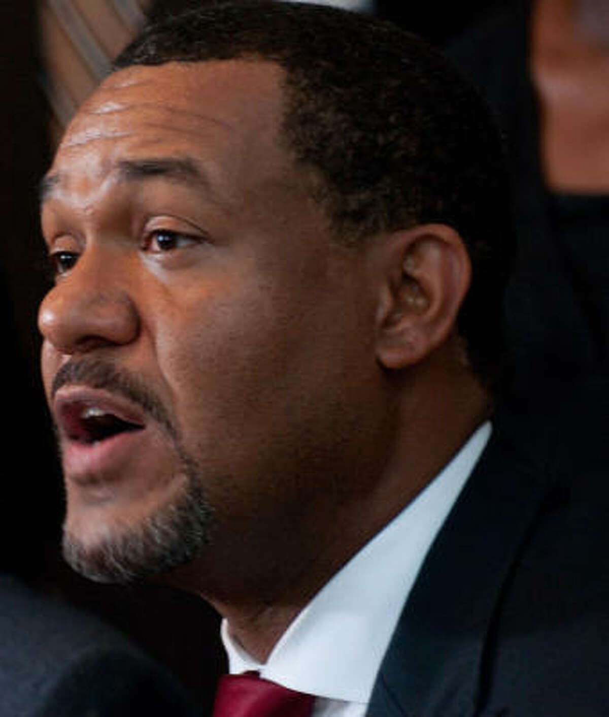 Councilman Jarvis Johnson, seen in July, has denied that he was aware that a volunteer in his office was seeking contributions from businesses participating in the All American Mandatory Solutions Project.