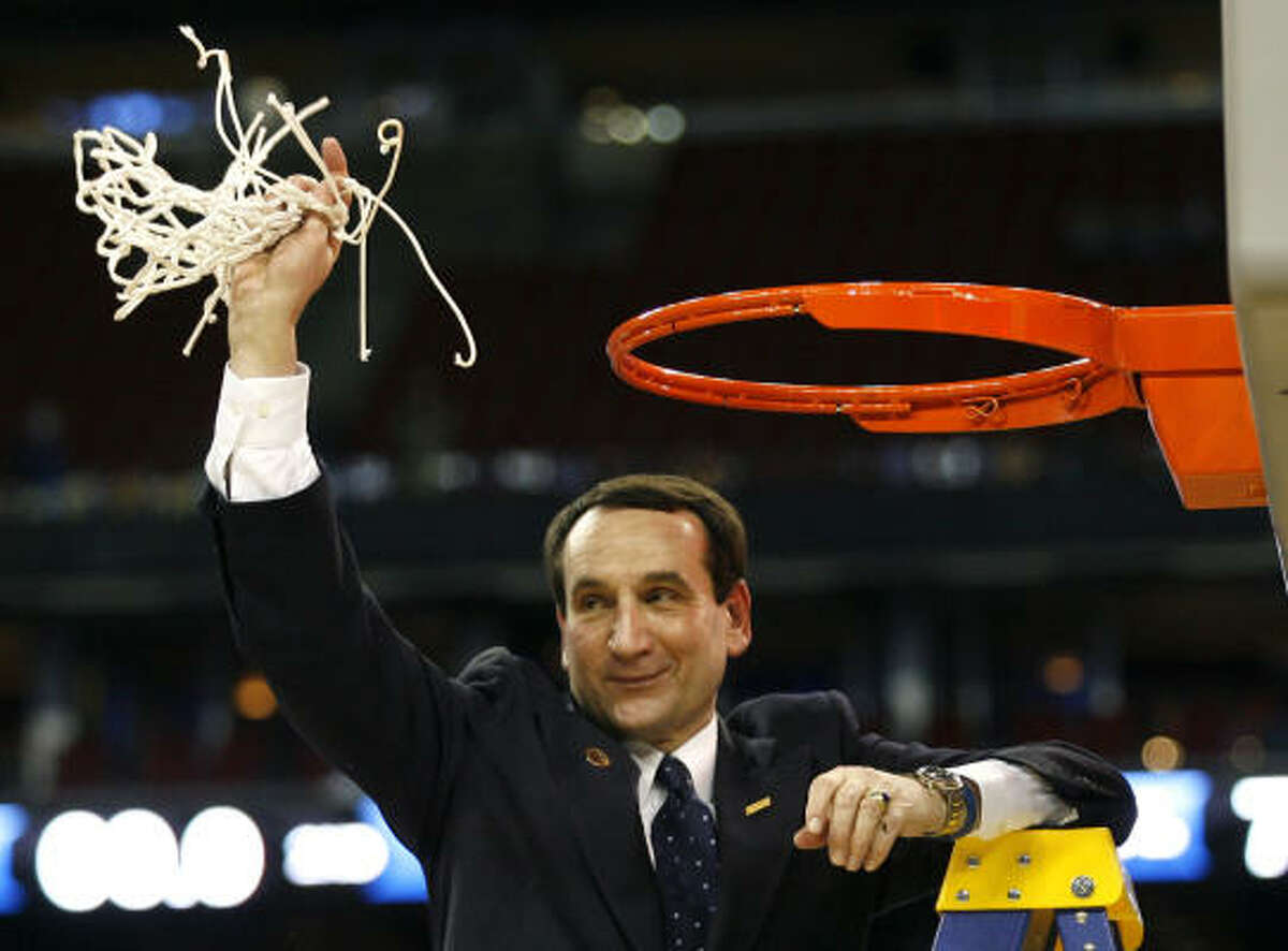 Although Duke coach Mike Krzyzewski is no stranger to cutting down nets, he maintains it's not as easy as his basketball program makes it look.