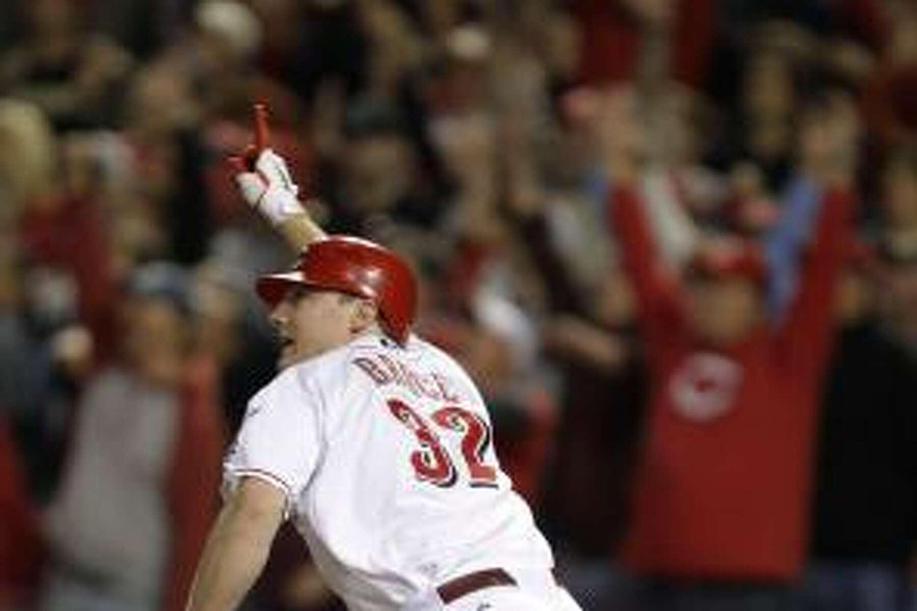 Beaumont's Jay Bruce makes winning run for Reds