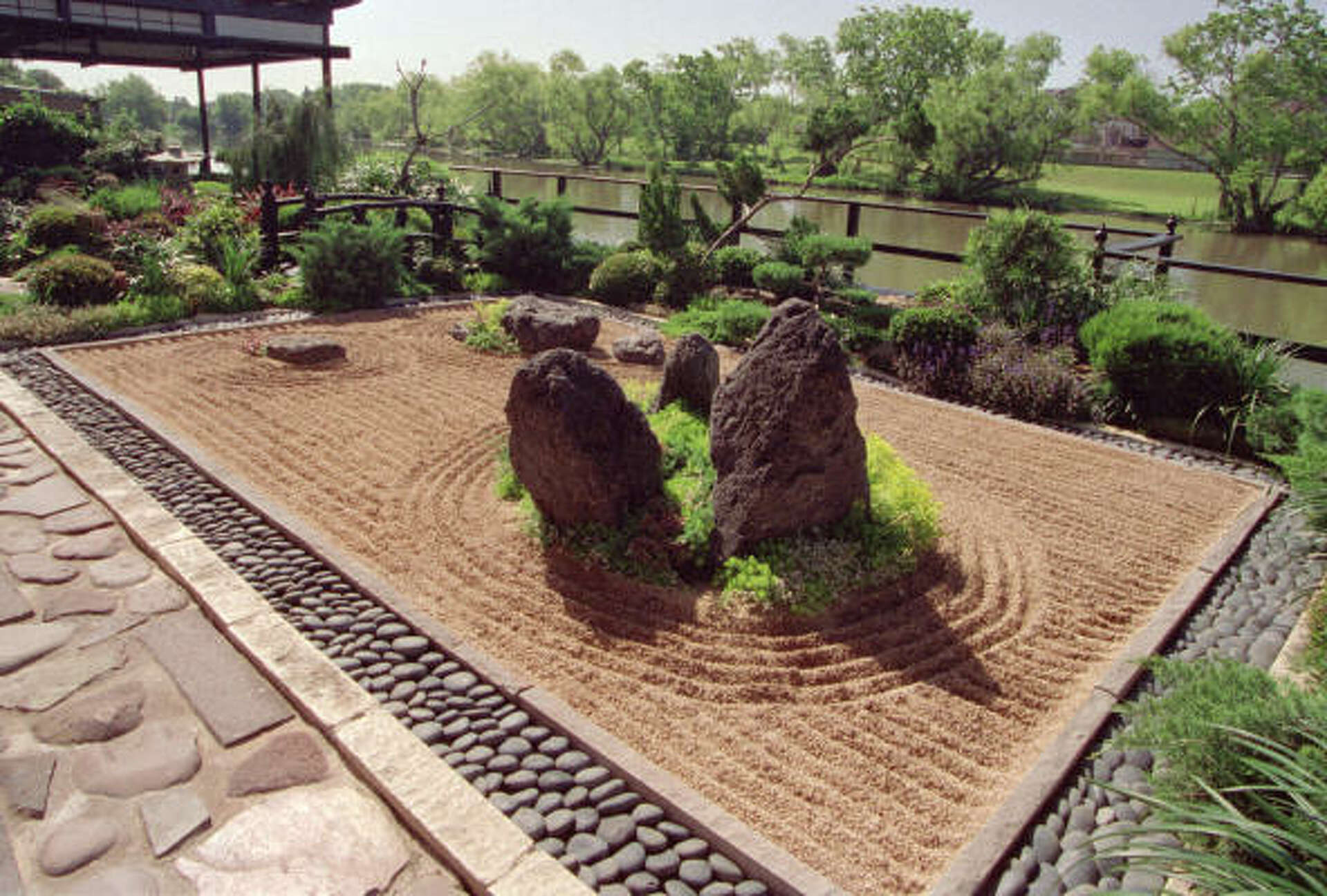 Zen Background Rake Japanese Zen Garden Rake
