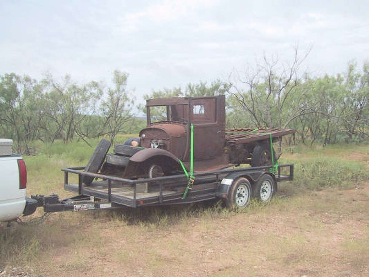 Achord trailered his 1928 Ford pickup in from Abeline, Texas, and then started its homegrown-style restoration. It runs with an engine from a 1946 Ford truck, mated with a transmission from a 1936 Ford.