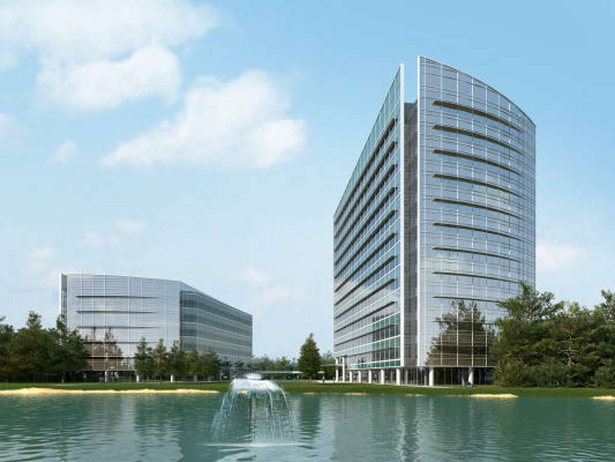 Rendering: Despite the uncertain economy and slower office market, the developer is confident about Research Forest Lakeside because of its location.