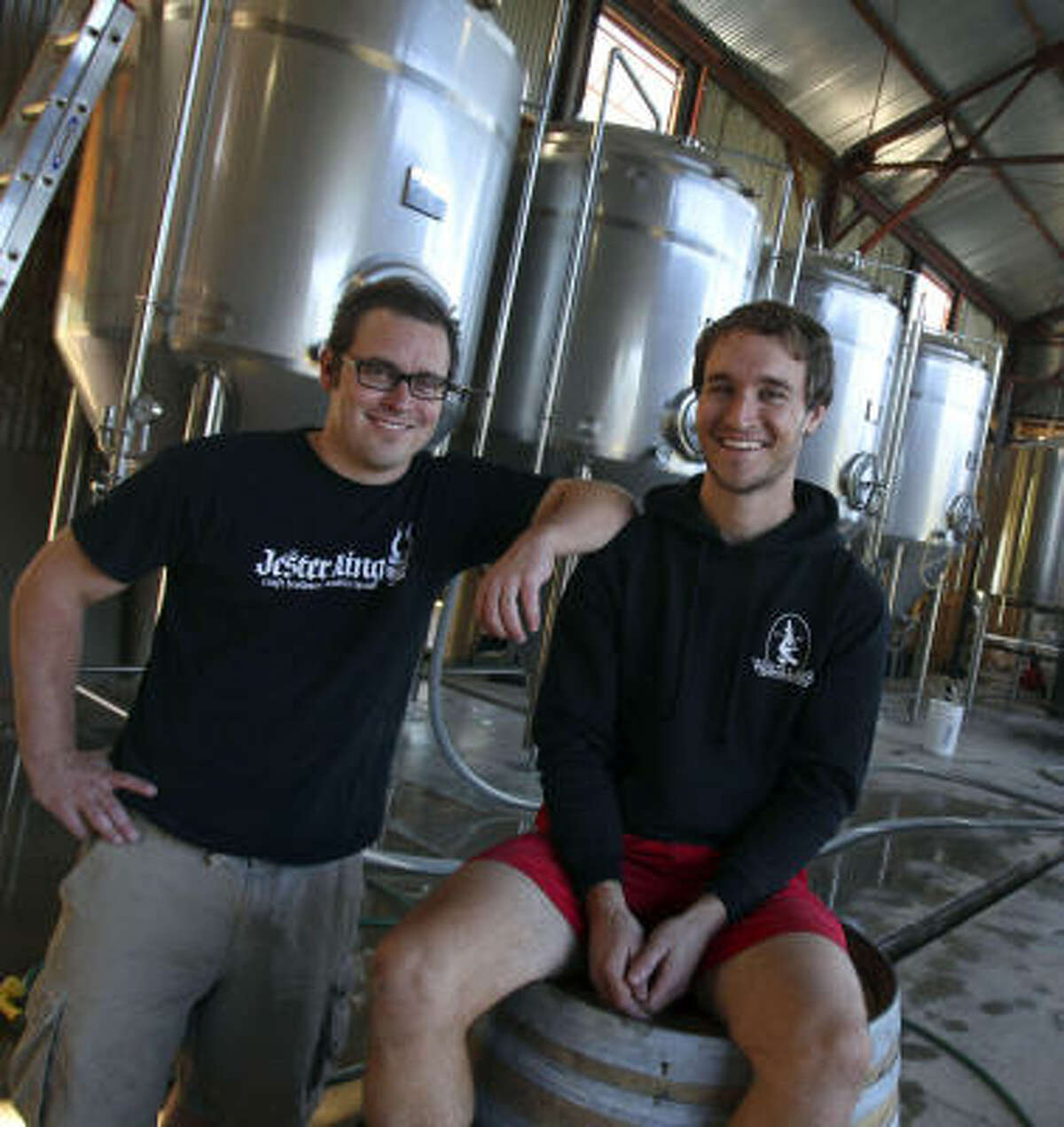 Brothers Jeff and Michael Stuffings recently opened the Jester King Craft Brewery west of Austin near Dripping Springs. They left behind the corporate world to open their craft brewery, the latest of 12 now operating in Texas.