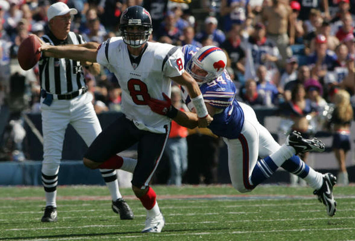 Columbus native Aaron Schobel has 78 sacks in nine seasons with the Buffalo Bills.
