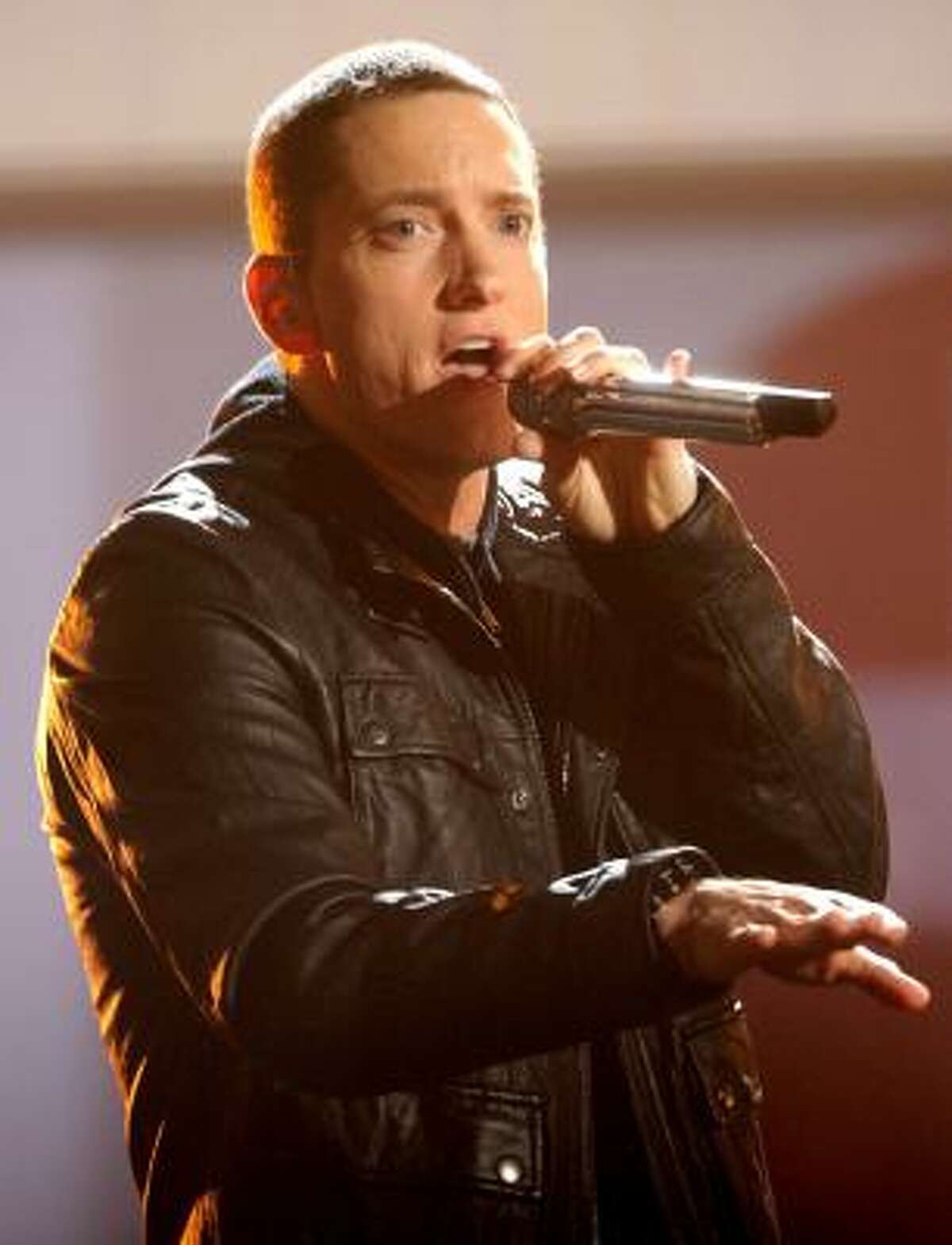 Rapper Eminem led the pack with 10 nominations, including Album of the Year.