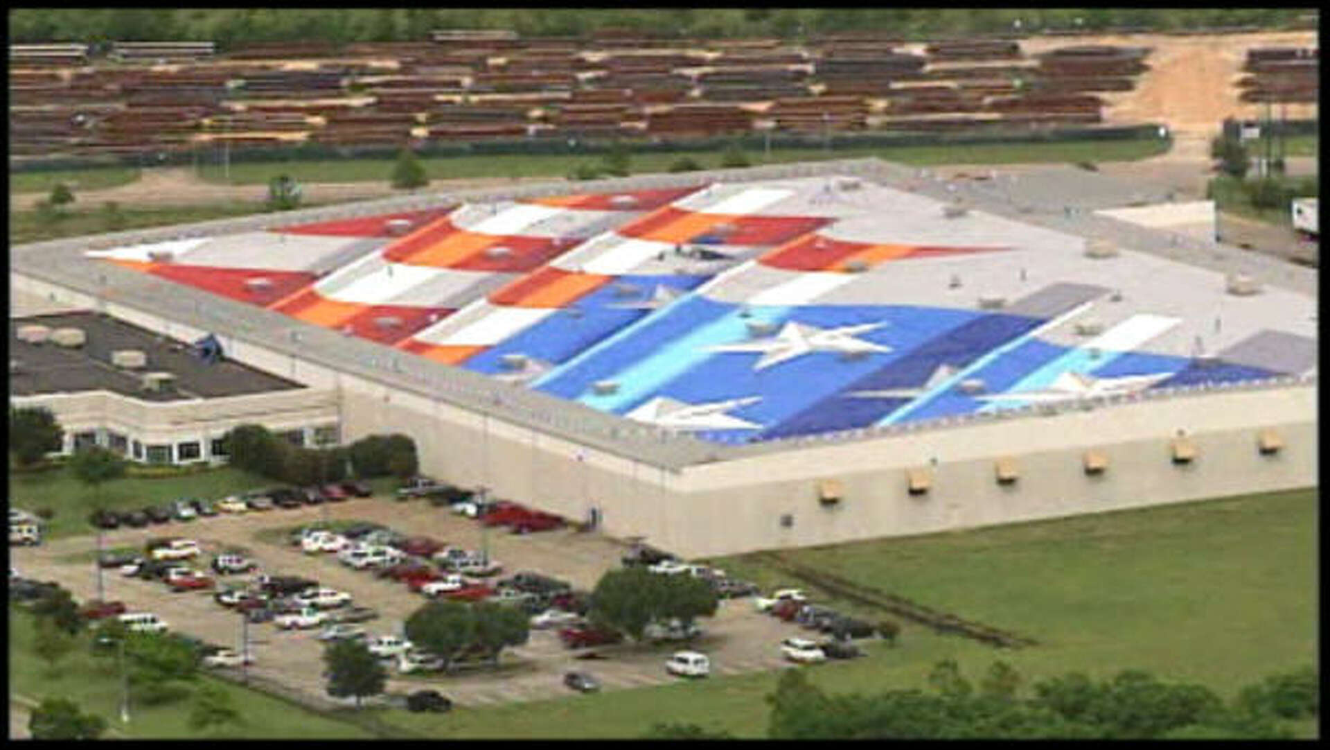 Giant flag painting on roof a labor of love for artist