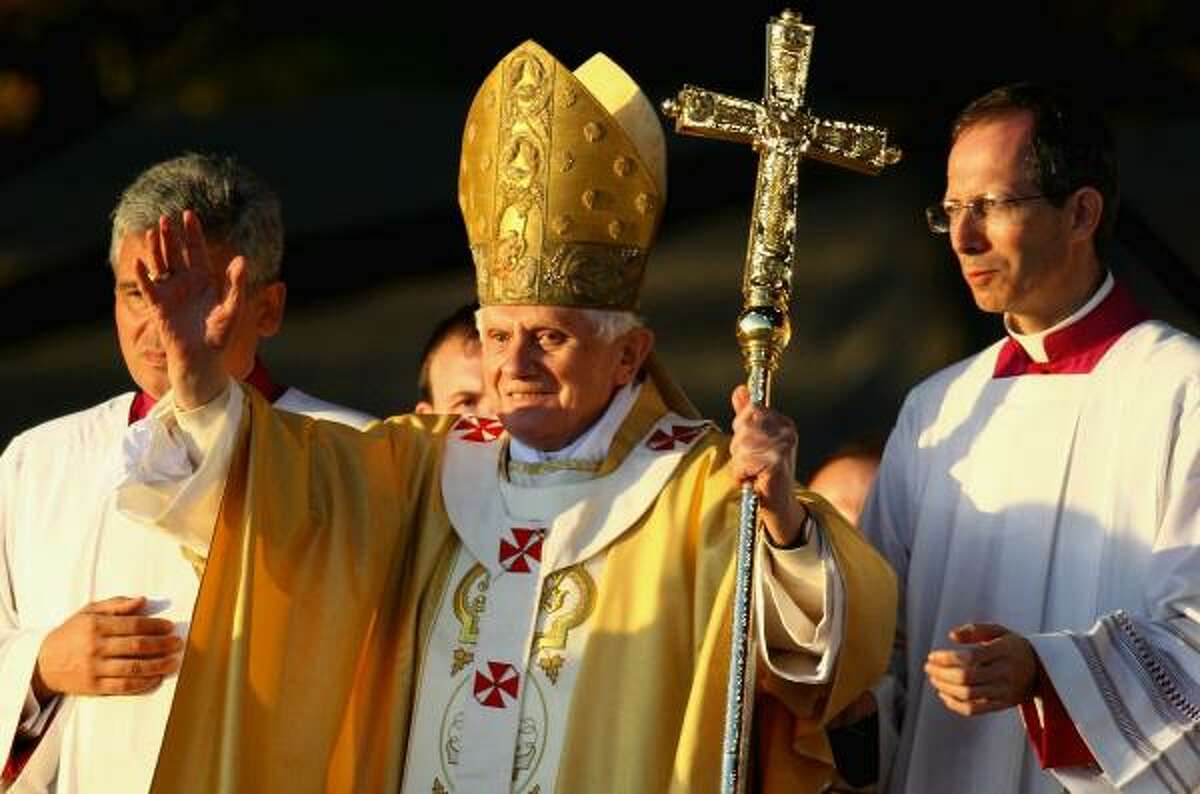 Pope Benedict XVI's arrival marks the first state visit to Britain by a Pope in over 30 years.