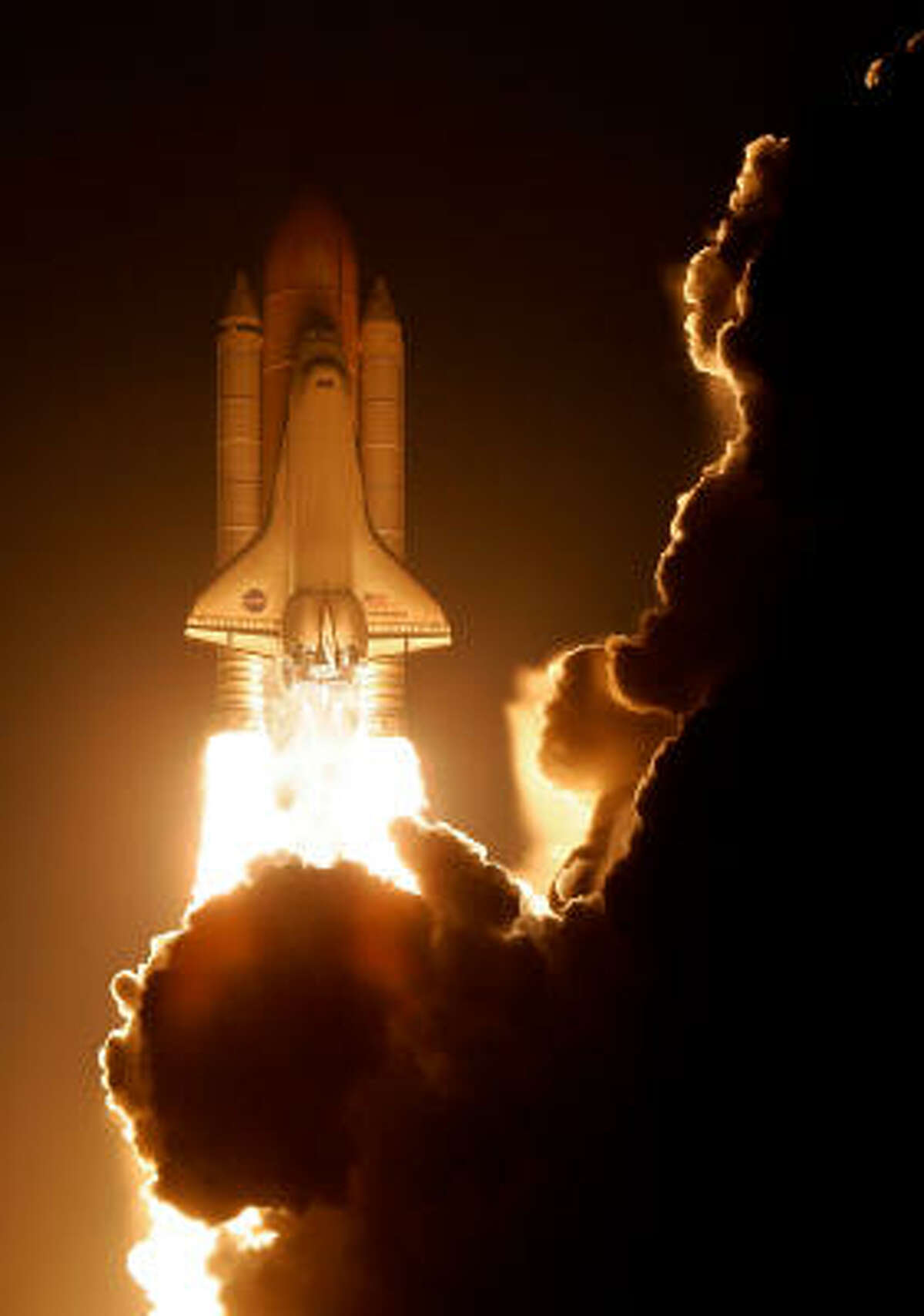 Space Shuttle Endeavour blasts off at NASA's Kennedy Space Center on Monday in Cape Canaveral, Fla.