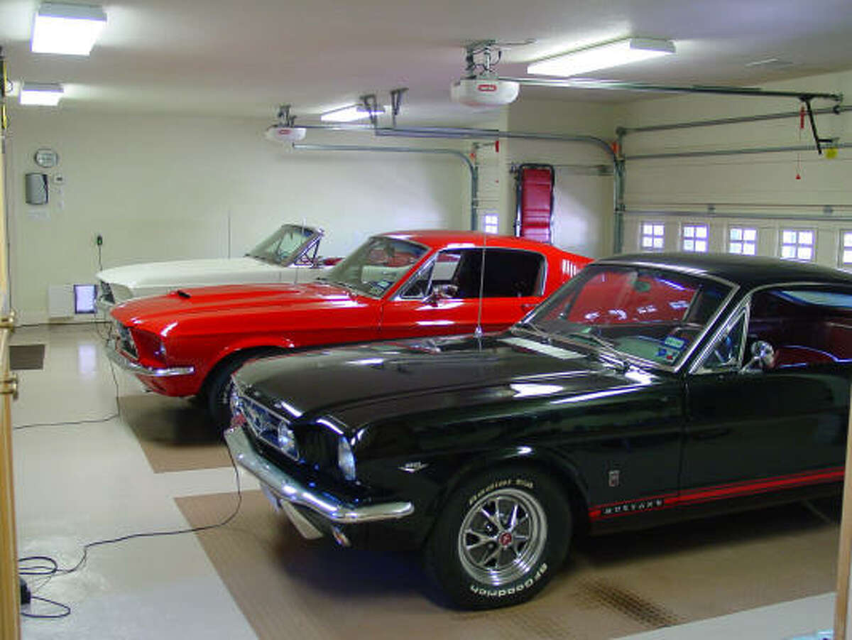 With a trio of Mustangs — 1965 Fastback, 1967 Fastback and 1967 convertible — owned by Steve Lamasters, and one belonging to his son, there is no shortage of Ford power in his house.
