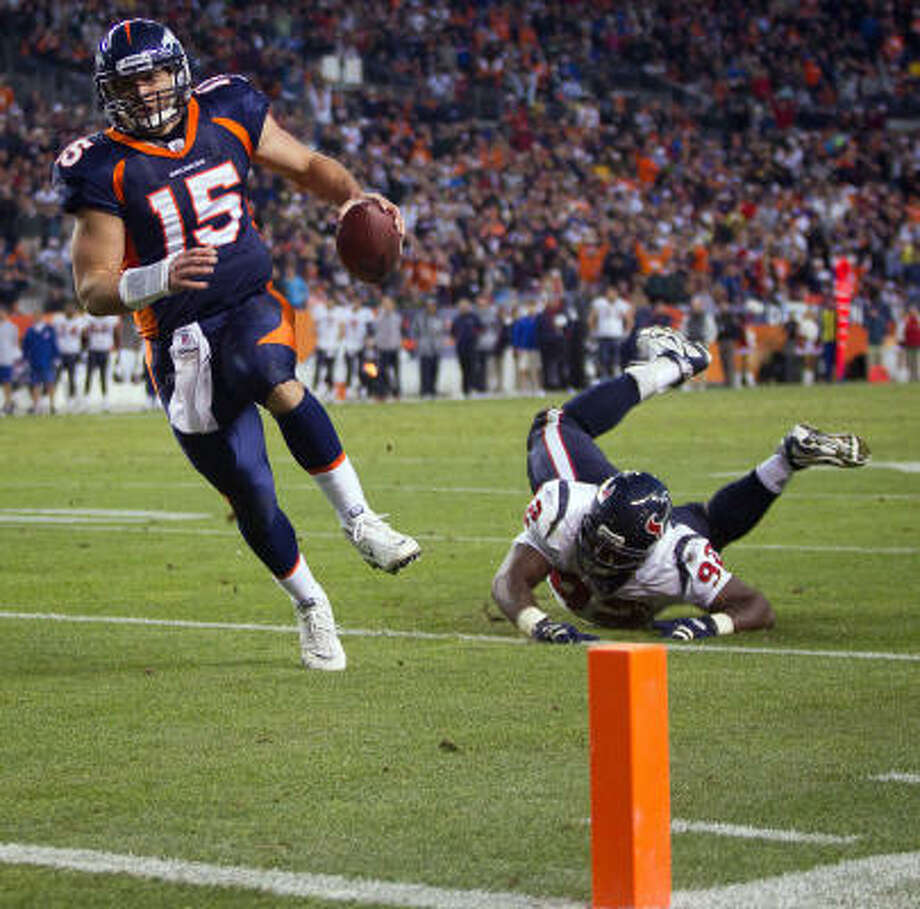 Texans fall to Broncos as Tebow leads second-half rally - Houston Chronicle