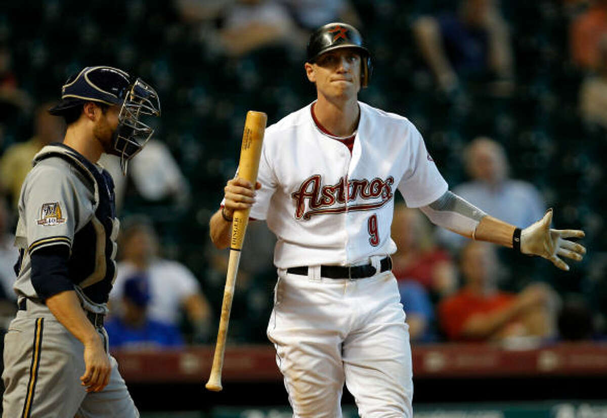 Sept. 15: Brewers 8, Astros 6 (10 inn.) Hunter Pence struck out swinging to end the game.