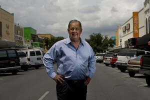 Portrait of Richard Cortez, 66, mayor of McAllen, in the city's old downtown merchant area where about half of the customers come from Mexico to shop at the local stores. &quot;Hotels, restaurants, hardware stores, auto-parts, clothing stores, health care food stores - I mean every retailer here is touched by our ties to Mexico,&quot; Cortez says.  
When in Washington D.C., he works to dispel fears about illegal immigration and to educate government officials about the benefits of his region's close ties to Mexico.