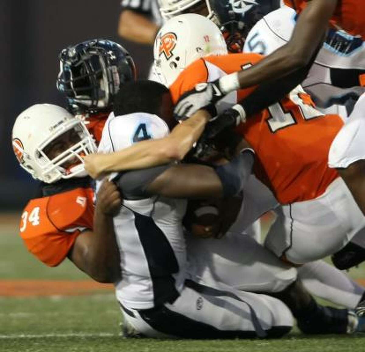 High school football Hard hits