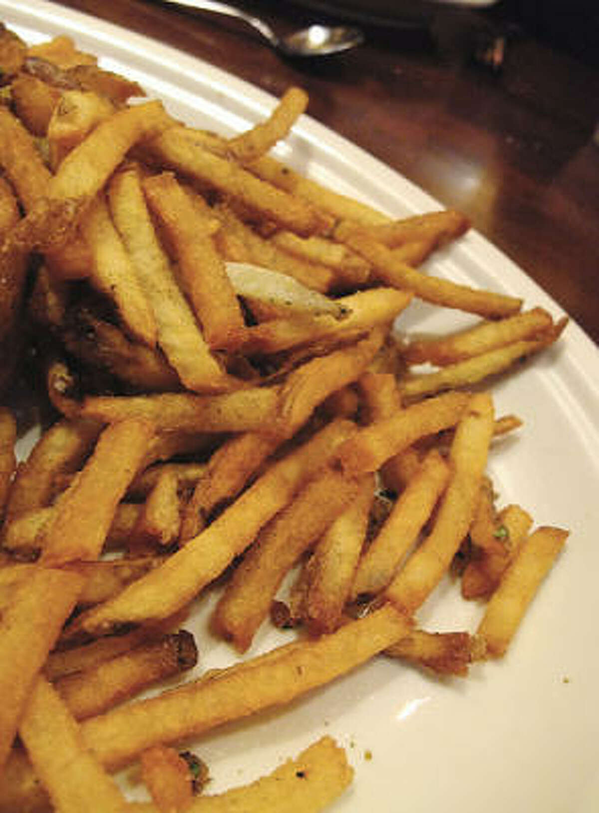 The wonderful hand-cut French fries at Laurenzo's prime rib joint on Washington Avenue.