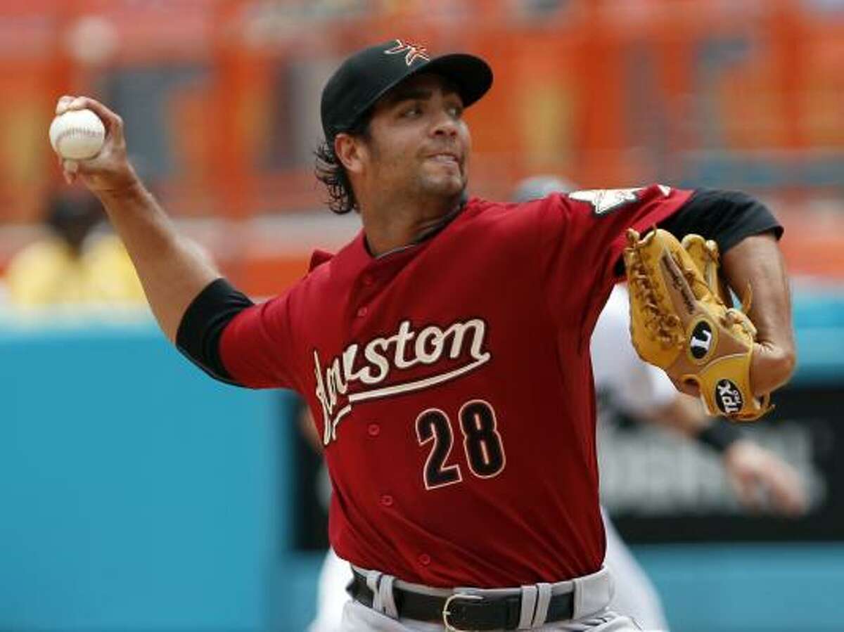 Nelson Figueroa held the Marlins to one run in six innings.