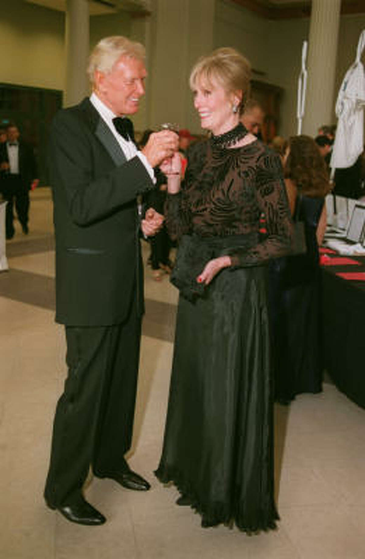 Robert von Hagge and his wife Gretta at the Astros Wives Gala Aug. 17,2000.