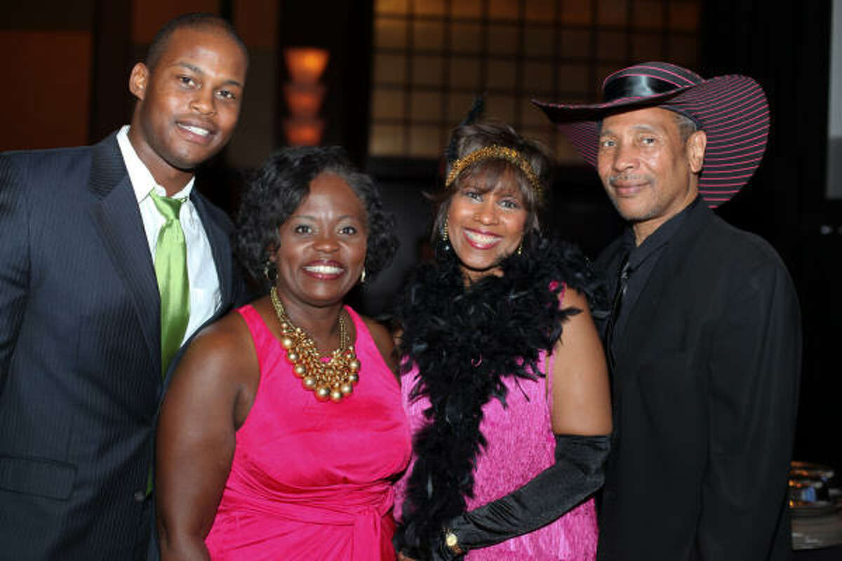 From left: Kenan Hale, Janice Hale-Harris, Melanie Lawson and John Guess Jr. at the Houston Area Urban League 2010 Equal Opportunity Gala.