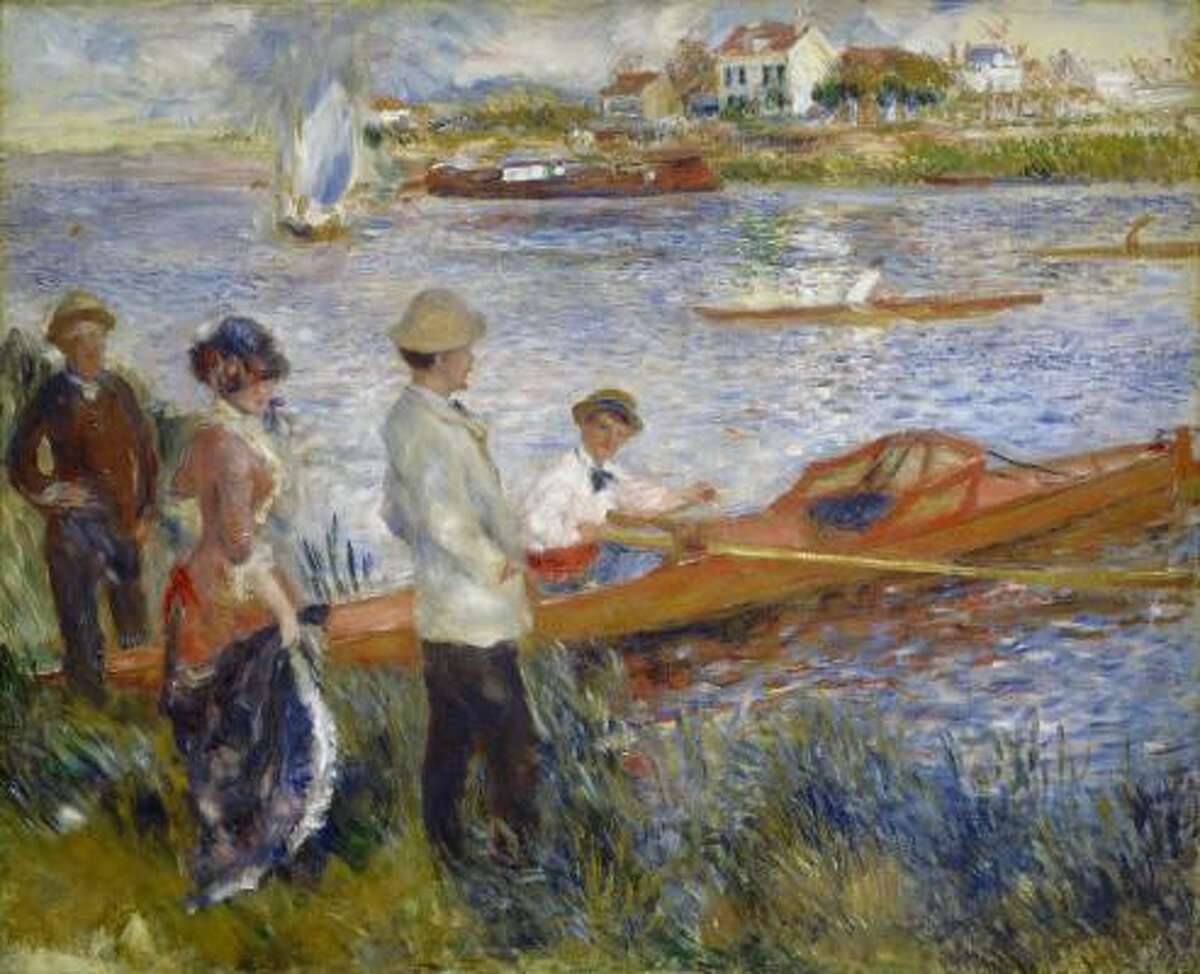 Auguste Renoir's Oarsmen at Chatou (1879) is one of 50 Impressionist and Post-Impressionist paintings by 17 artists from the National Gallery of Art in Washington, D.C. that will go on view at the Museum of Fine Arts, Houston in February.