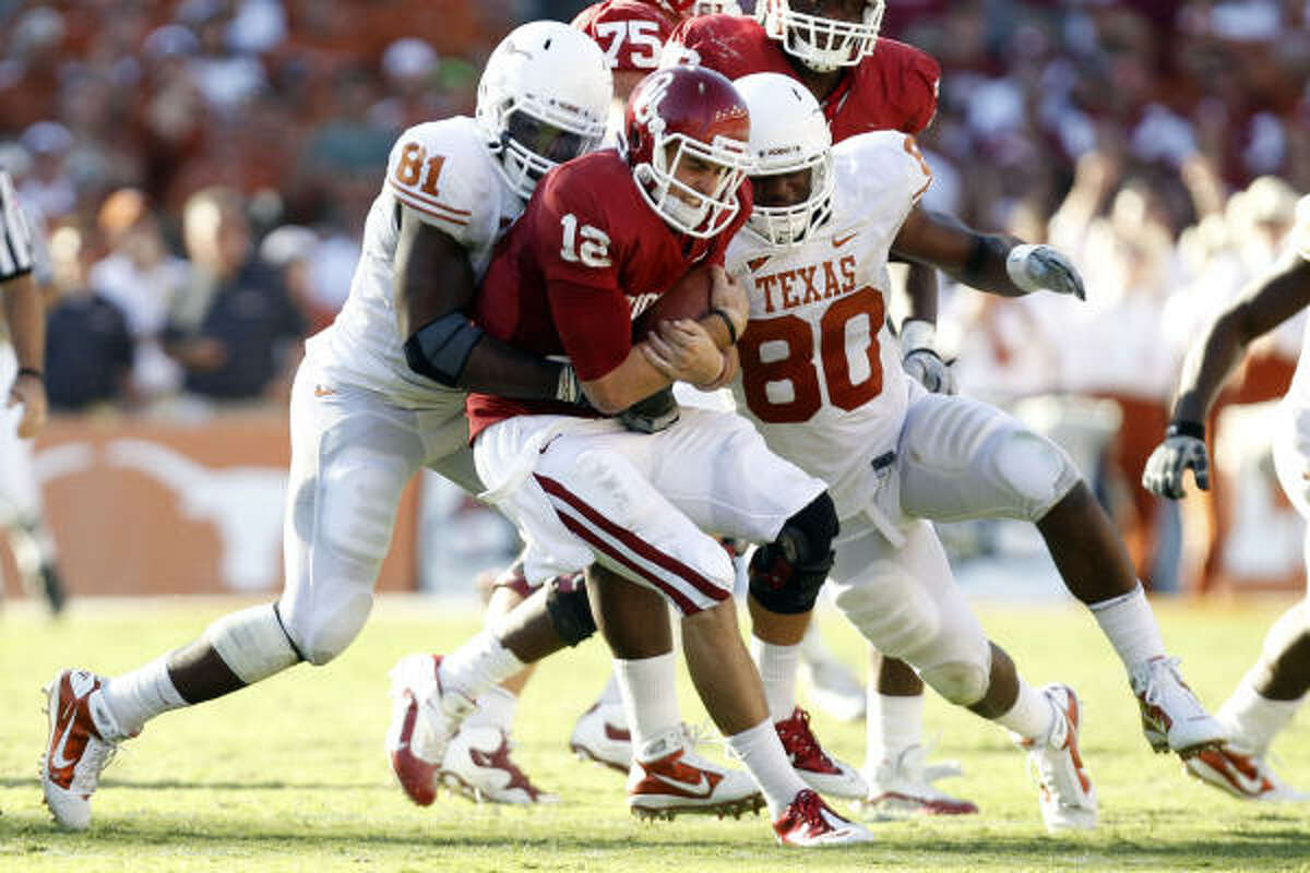 Defensive end Sam Acho (81) will leave UT as one of the program's most accomplished players.