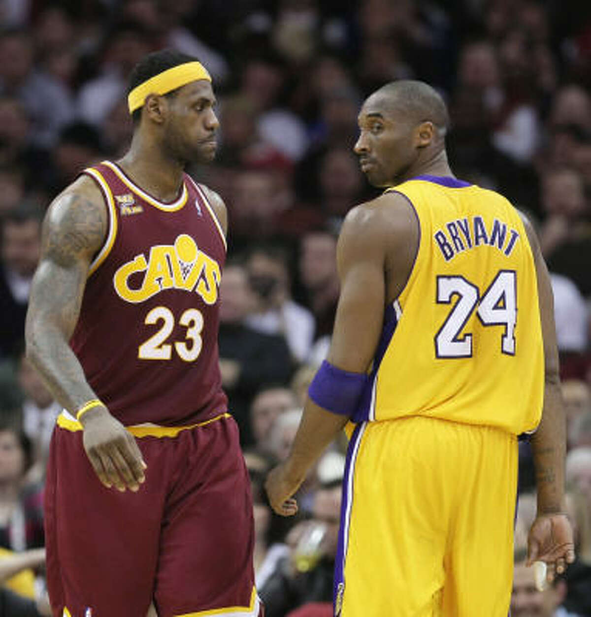 2010: Kobe-LeBron Lakers-Celtics? Been there, done that 11 times in the NBA Finals. What fans want to see is a title series matchup of the league's two foremost talents in L.A.'s Kobe Bryant and Cleveland's LeBron James. Alas, James and his balky elbow came up short against Boston in the Eastern Conference semis, so we'll keep waiting (and waiting and waiting if LeBron signs with the Knicks).
