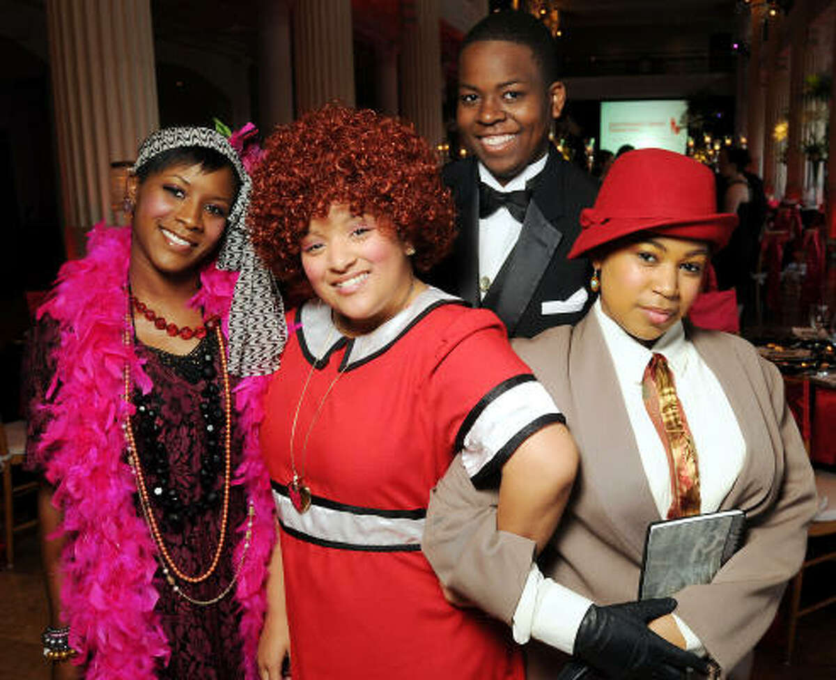 From left: Mikeitta Williams, Taylor Davis, Michael Jackson and Mackenzie Louis at the Big Brothers Big Sisters Gala at The Corinthian.