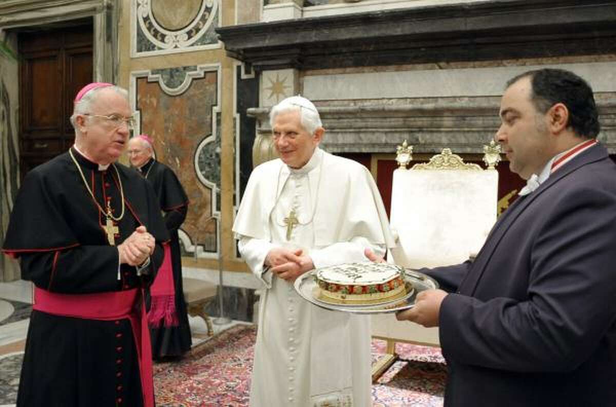 Although the Vatican doesn't "officially" celebrate birthdays, the pope still gets to have his cake and eat it too.