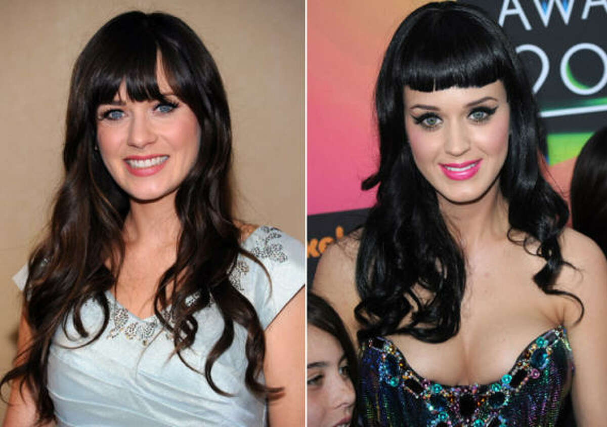 Zooey DeSchanel and Katy Perry look like they could be sisters.
