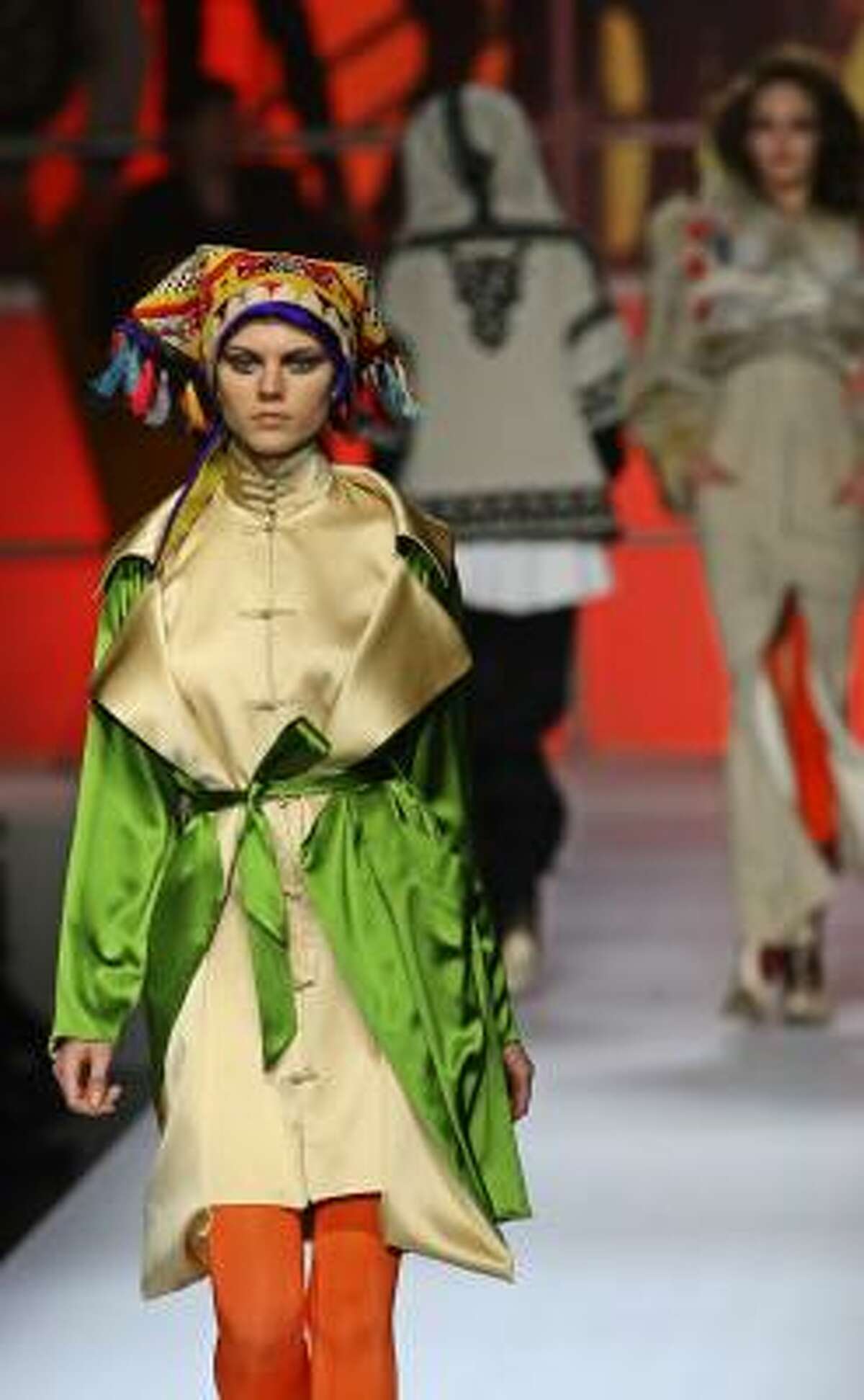 Jean Paul Gaultier's 2010 Fall-Winter ready-to-wear fashion collection at Paris Fashion Week.