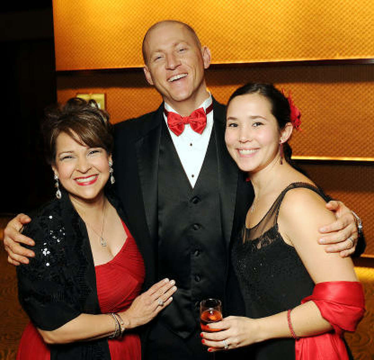 From left: Mary Bergeron with Frank and Lauren Sosa