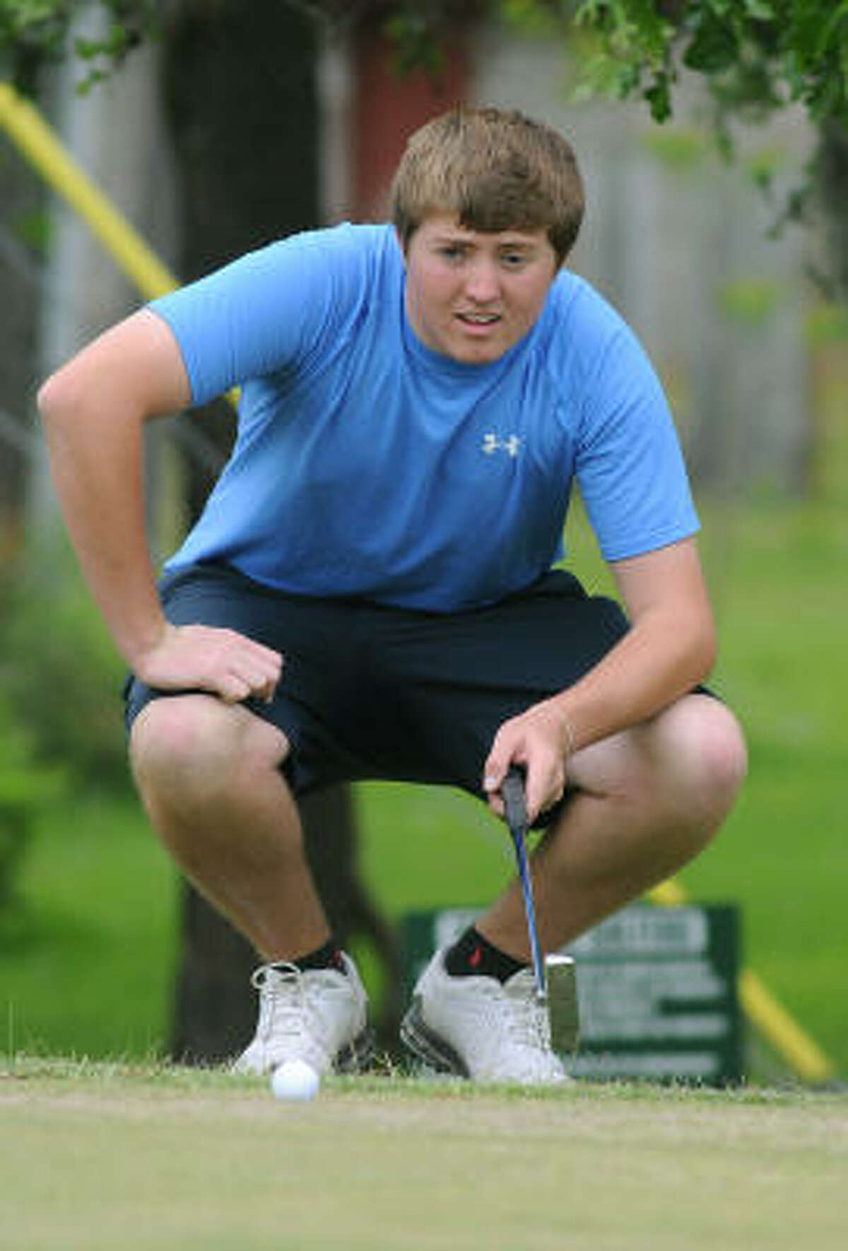 Kingwood’s Dennis Reiner was one of three players to finish the tournament at an even-par
