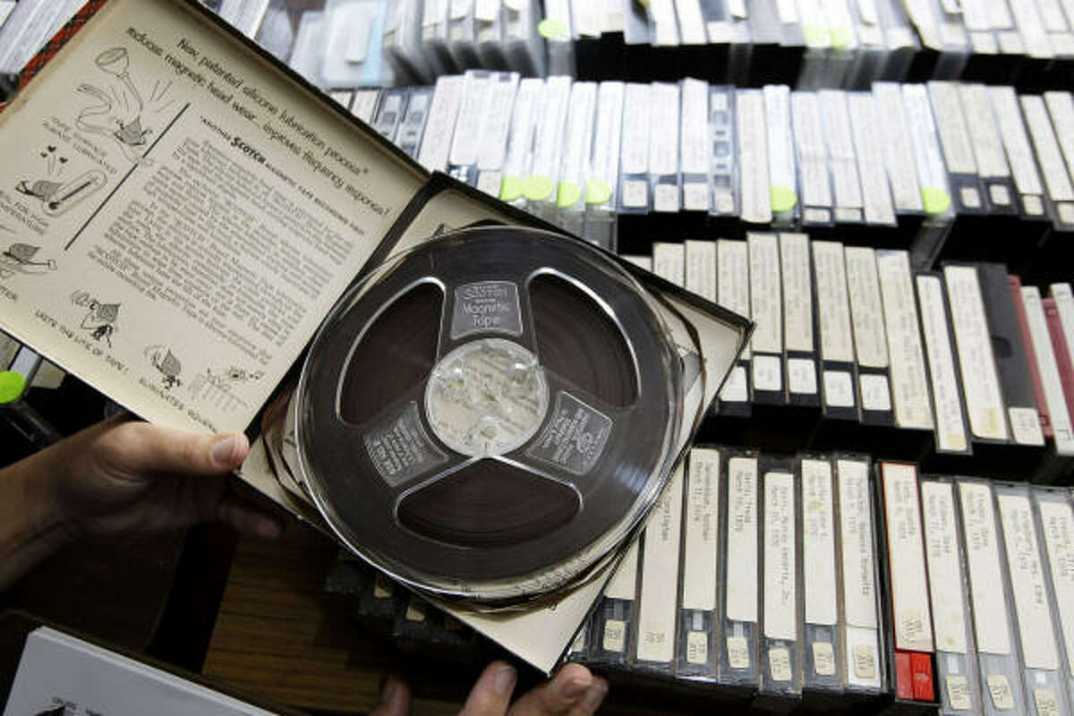 Hundreds of reel-to-reel tapes and cassettes hold the oral histories of Houston that will soon make their way to the Houston Public Library's Web site.