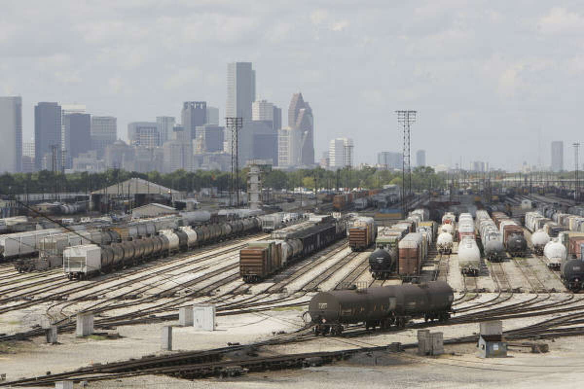 Thousands of rail cars pass through Union Pacific's Englewood hump yard at 700 Liberty Road every day.