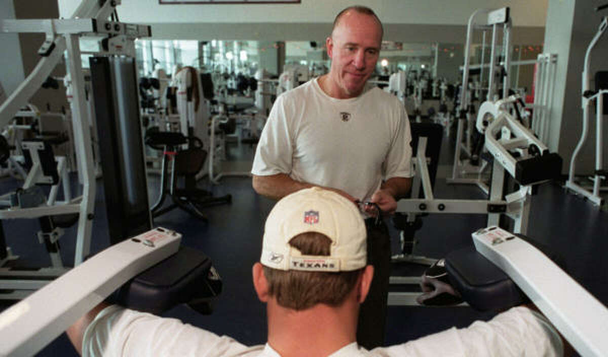 Texans strength coach Dan Riley had been with the team since it's first season in 2002.