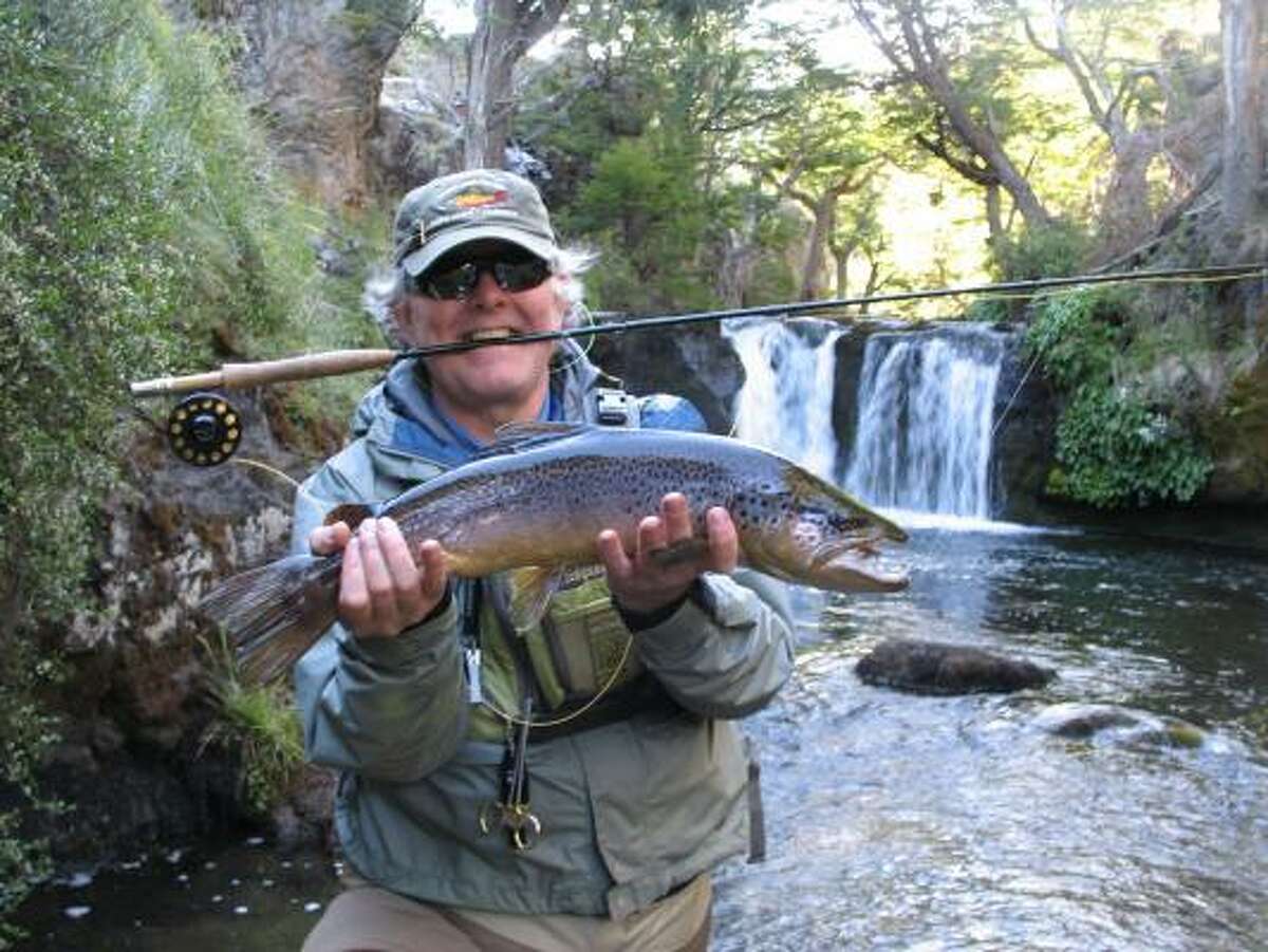 David Wilkes caught beautiful brown trout while wading a scenic, secluded river in Chile.