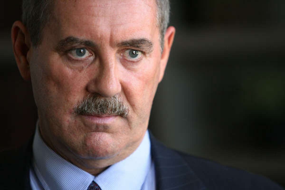 R. Allen Stanford, shown earlier this year, was detained outside his girlfriend's Virginia home.