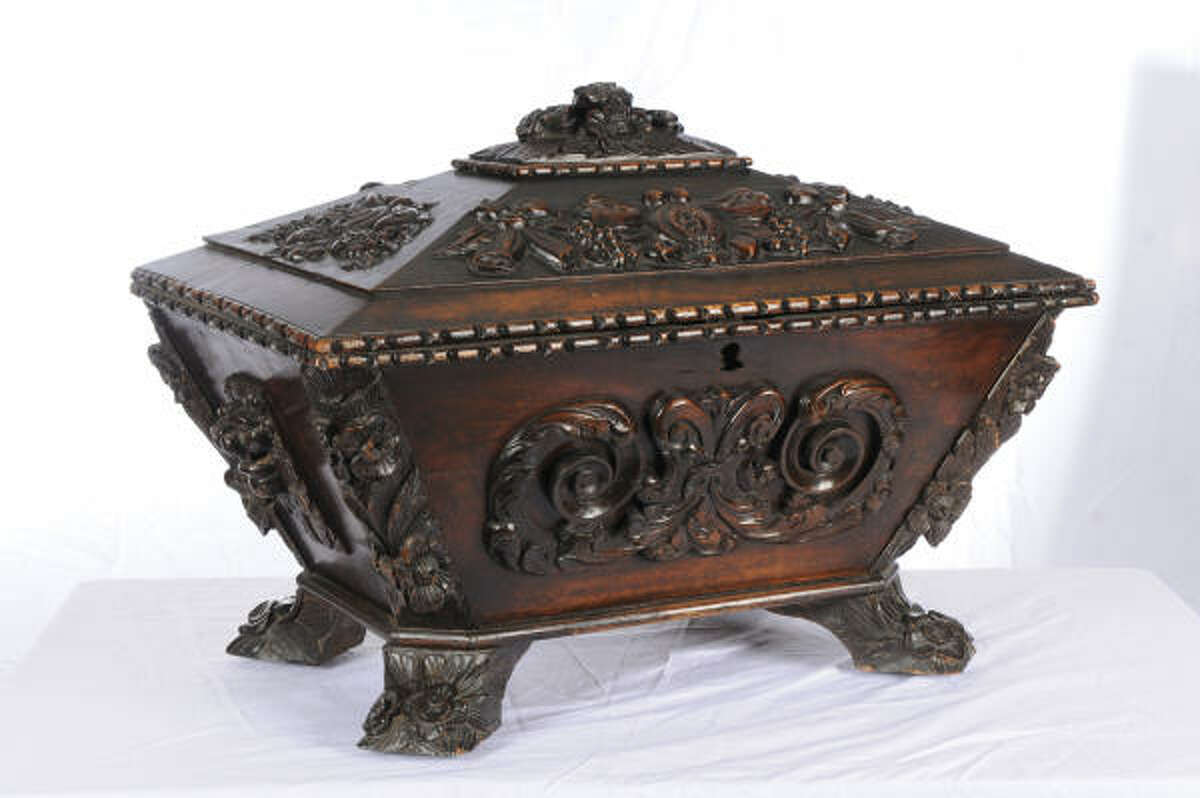 One of the items at the HADA show is an 18th-century French Wine Cellaret from Black Sheep.