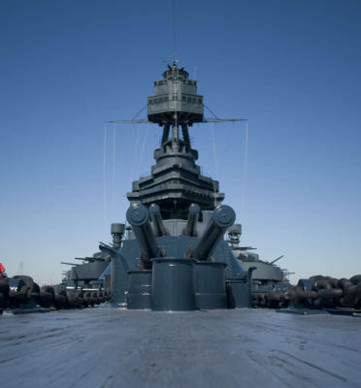Officials are awaiting final approval from the state for a $25 million bond sale to pay for moving the Battleship Texas to permanent dry dock.