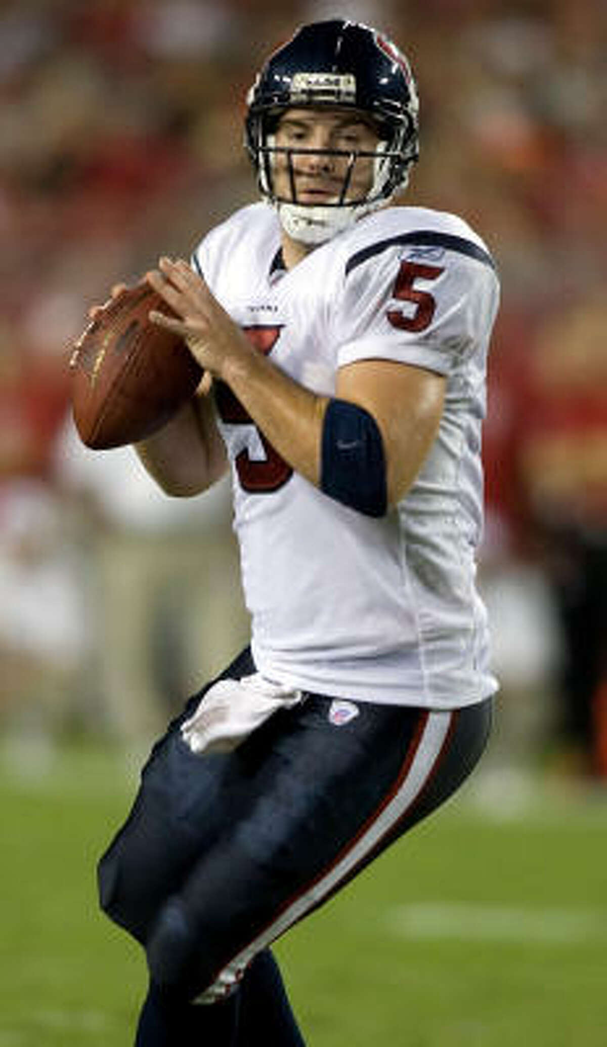 Rex Grossman played like his job was on the line against the Bucs during a preseason game.