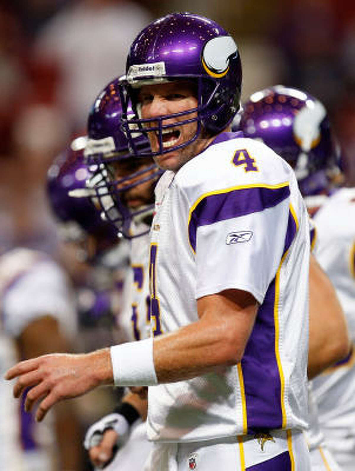 The Vikings' Brett Favre might not be the quarterback to play against a top-10 defense like Baltimore's.