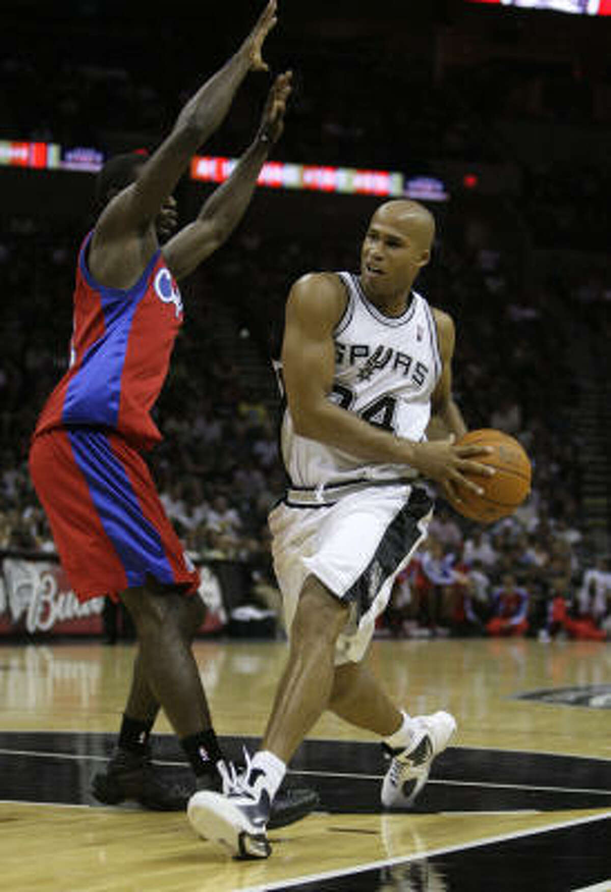 San Antonio Spurs Tim Duncan labored with nagging injuries most of the season and Manu Ginobili appeared in just 44 games. Still, San Antonio managed to win the Southwest Division. The arrival of Richard Jefferson, above, an All-Star-caliber talent on the wing, will take pressure off the Big Three. Predicted finish: 56-26 (first in Southwest, third in West).