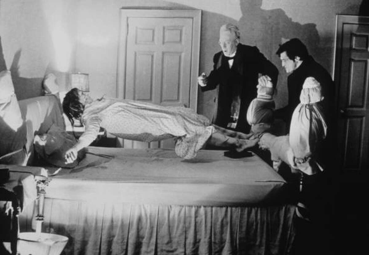 "The Exorcist" - (1973) Linda Blair, Max von Sydow, Jason Miller. The film that scared everyone, including that person that says they never get scared.