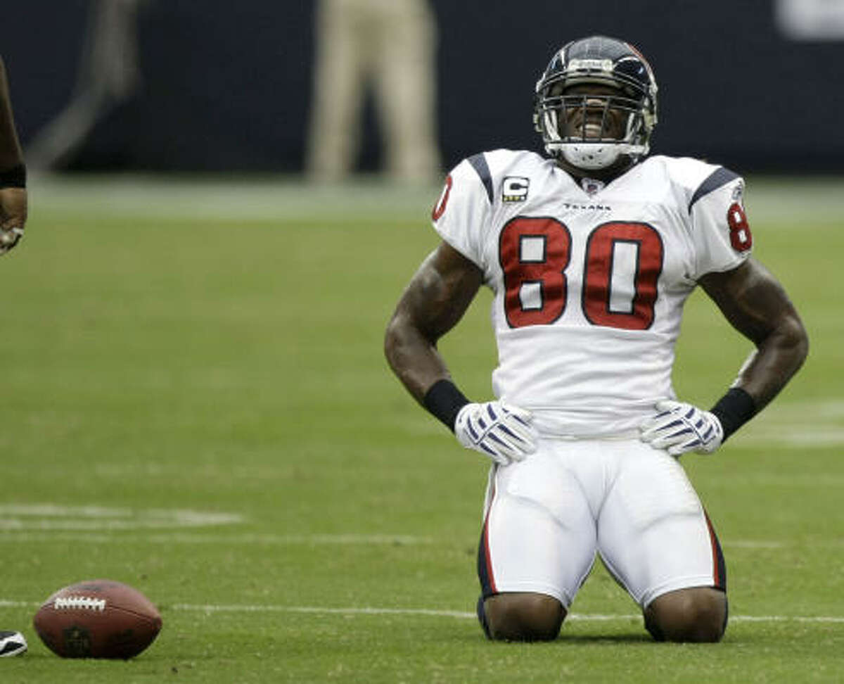 Receivers/tight ends Remember Andre Johnson (pictured)? Four catches for 35 yards. Johnson (8.8 yards) and Andre Davis (4.7) were the starting wideouts. F