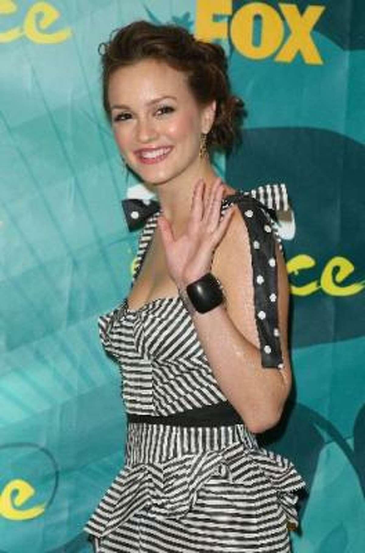 Actress Leighton Meester at the 2009 Teen Choice Awards.