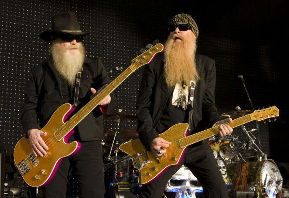 ZZ Top's Dusty Hill, left, and Billy F. Gibbons perform.