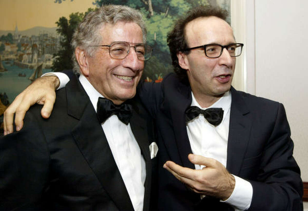 Tony Bennett, left, staaged a comeback in the late '80s and '90s and even expanded his audience to the MTV generation.