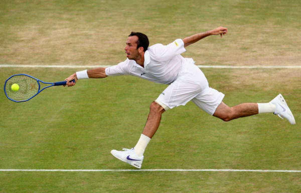 After blowing a two-set lead, Radek Stepanek of Czech Republic was eliminated in the fourth round by Australia's Lleyton Hewitt.