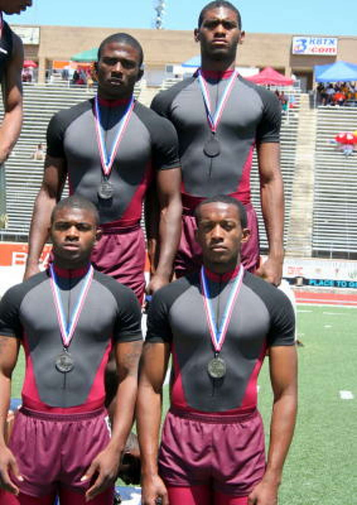 The boys of Beaumont Central took the silver medal in the 800-meter relay.