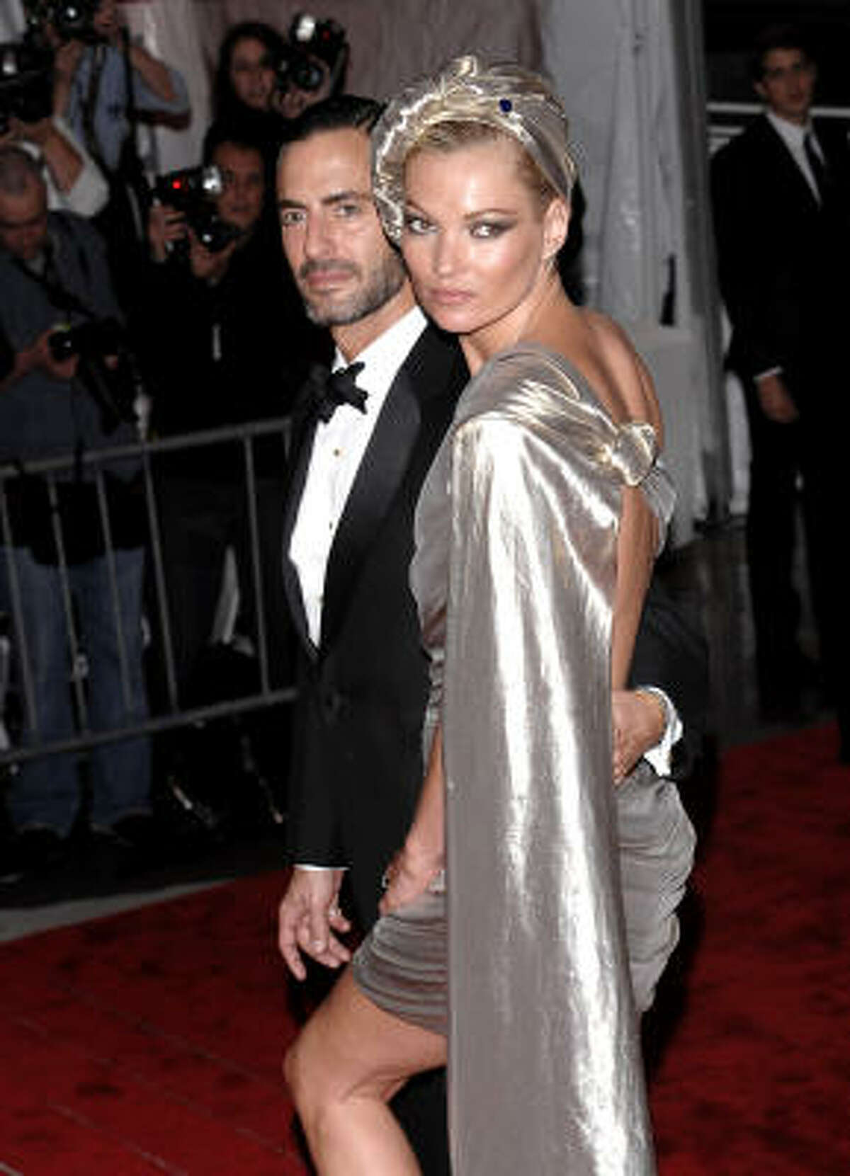 Fashion designer Marc Jacobs and Kate Moss