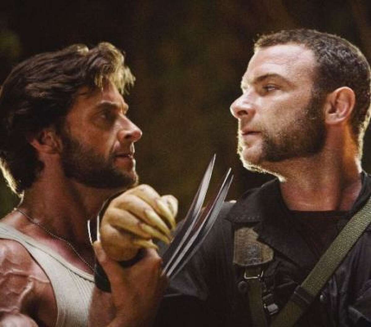 Wolverine (Jackman) and Sabertooth (Liev Schreiber) are all the rage in the X-Men Origins.